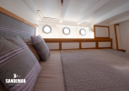Owner cabin view to port