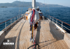 View aft from foredeck
