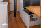 Return aft to galley-dinette