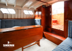 Saloon view aft to starboard and cockpit