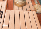 Starboard side deck view forward