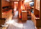 Forward accommodation view aft