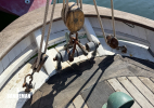 Mainsheet horse and taffrail