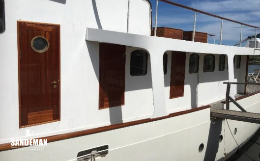 Port side deck view aft