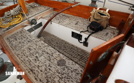 Cockpit view aft to port