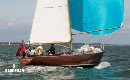 Starboard quarter downwind