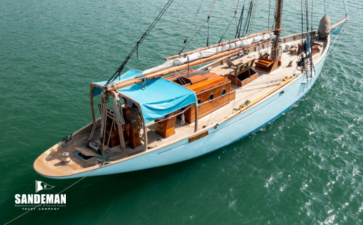 Over starboard quarter