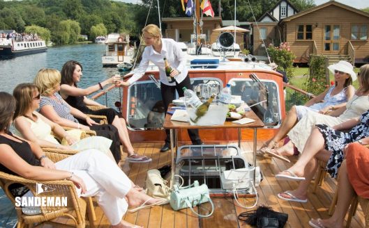 Drinks on the foredeck