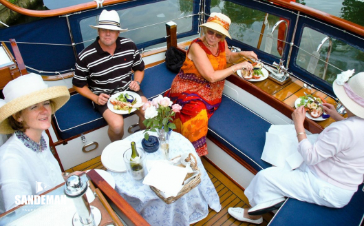 On the Thames - aft cockpit