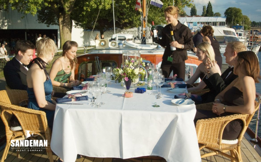 Henley - Dinner on the foredeck