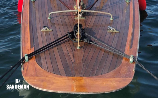 View forward from dock