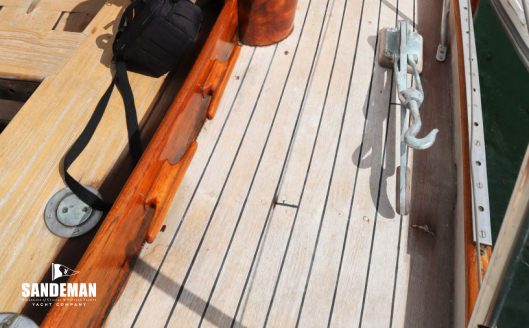 Starboard side deck view forward