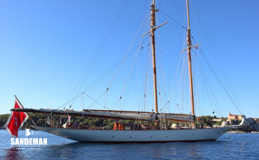 Anchored starboard aft