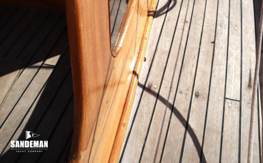 Starboard side deck view forward