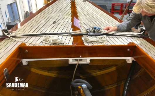 View aft from cockpit