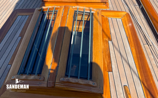 View forward over forward skylight