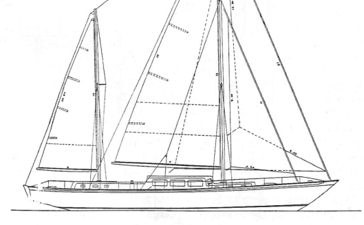 Bruno Veronese Sail Plan Drawing