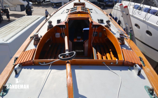 From aft deck view forward
