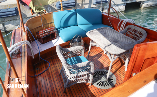 Aft cockpit view aft