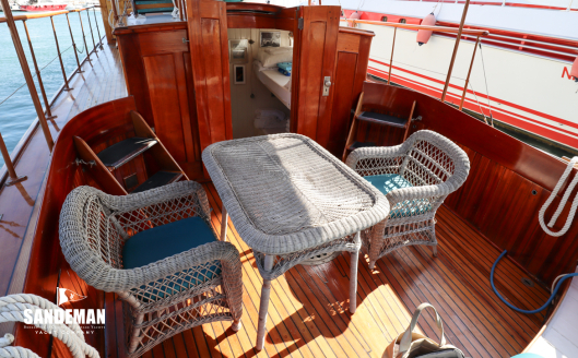 Aft cockpit view forward