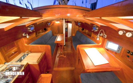 Accommodation view forward from companionway