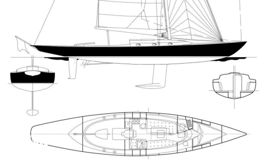 Spirit 46 Profile and arrangement plan