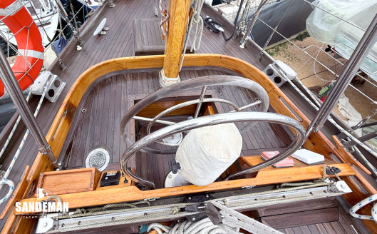View aft over helm