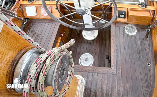Cockpit view forward from mizzen